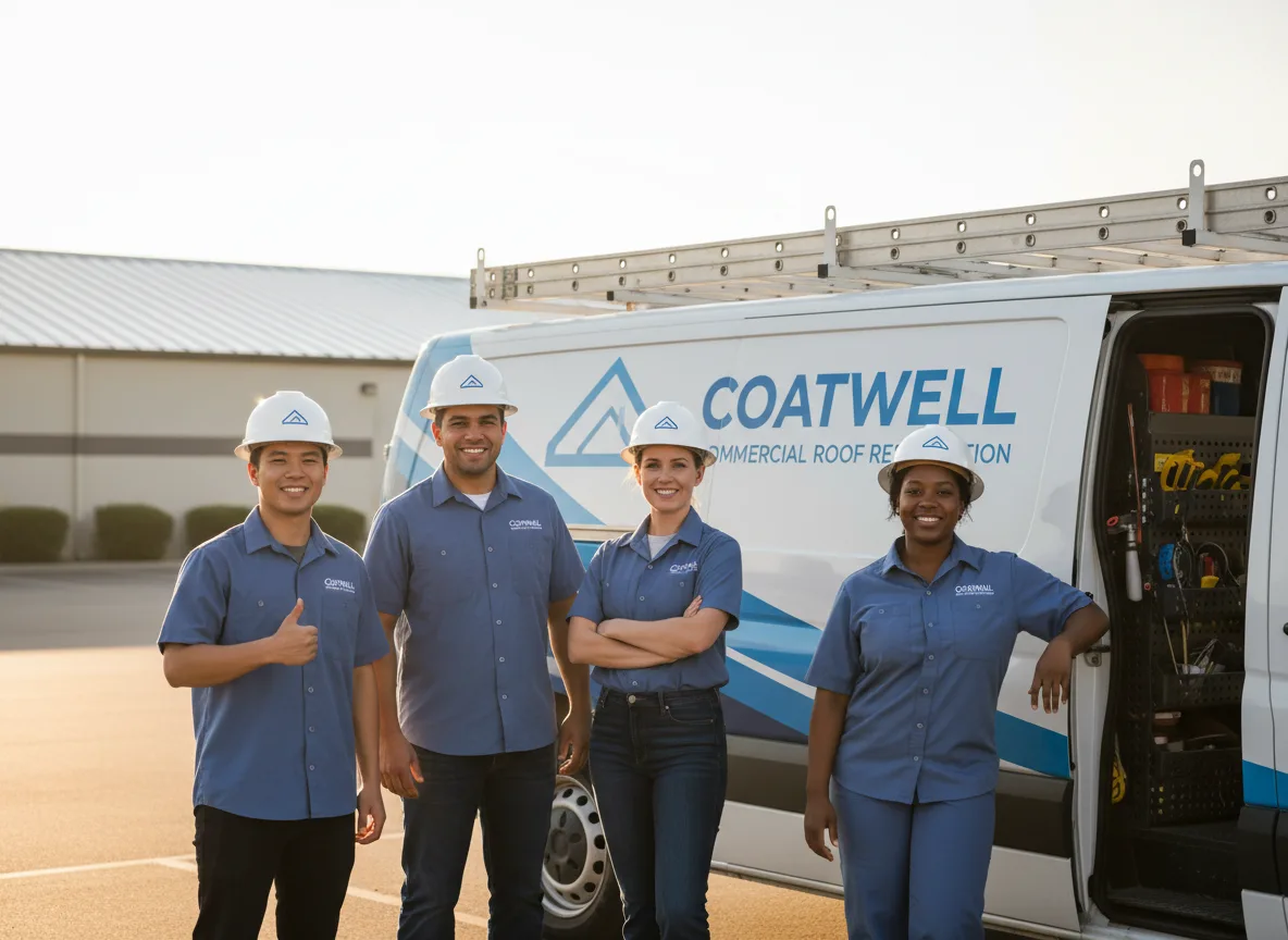 Commercial roof coating company in Como, TX